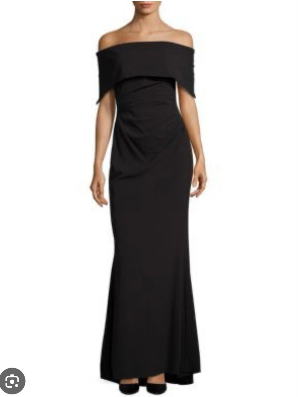 Vince Camuto Strapless Rouched Gown in Black- Size 4